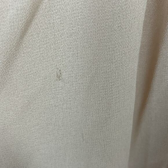 Lulu's Pale Peach Chiffon Formal Gown Size L NWT Double V-Neck Goddess Dress - Picture 3 of 8